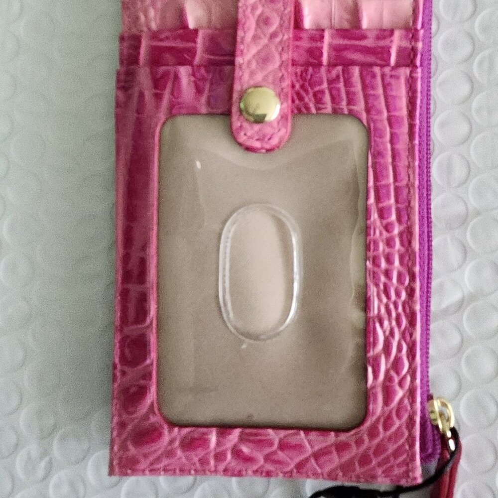 Brahmin Credit Card Wallet - Hibiscus Ombre All Over -BNWT